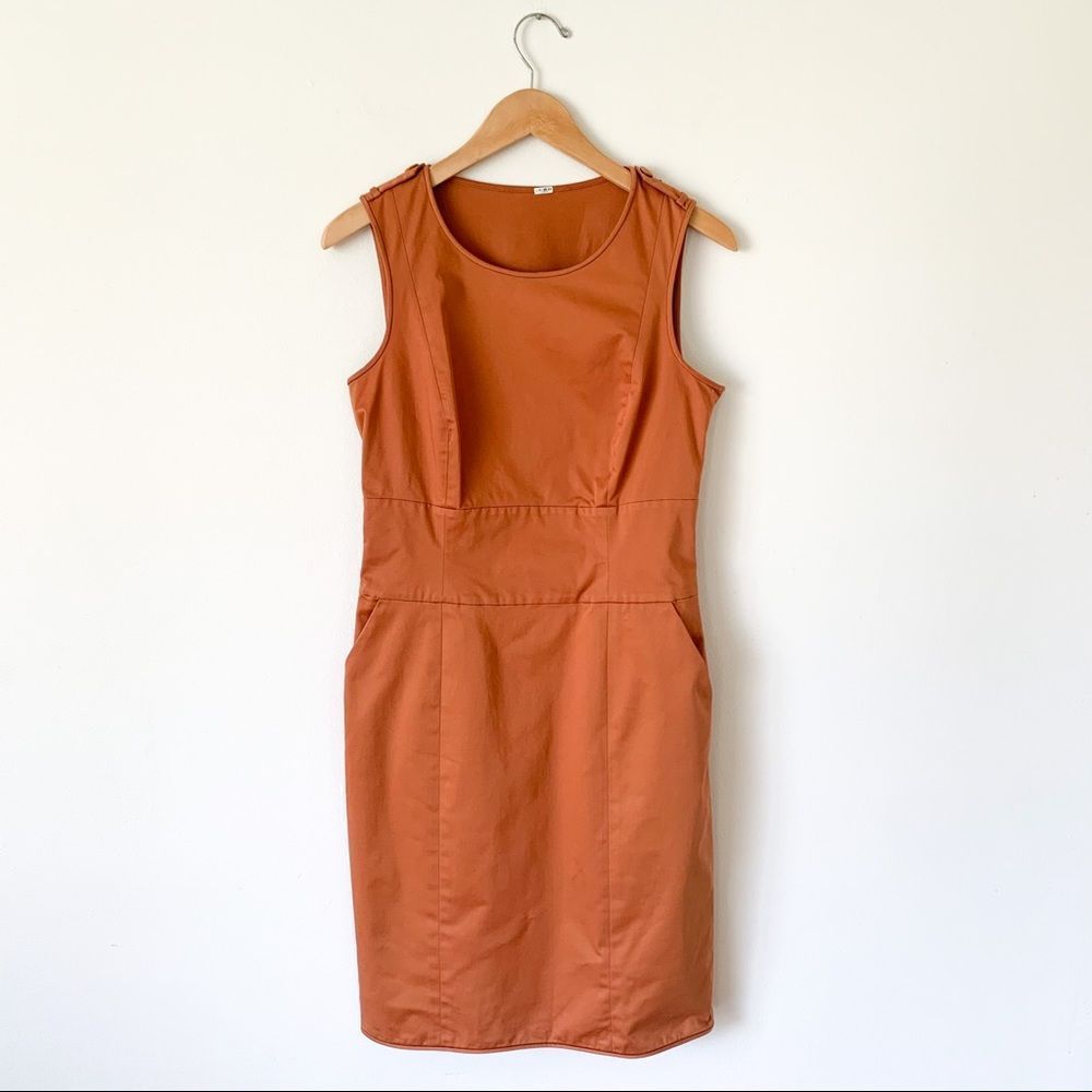Ports 1961 Orange Midi Dress